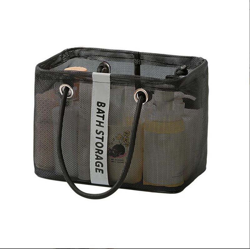 Rakuten - メッシュバッグ スパバッグ ビーチバッグ トートバッグ 手提げバッグ ハンドバッグ 温泉バッグ お風呂バッグ プールバッグ かばん 通気性 シンプル 男女兼用 小物入れ 温泉 海 ビーチ ジム 旅行 鞄 カバン ユニセックス レディース メンズ