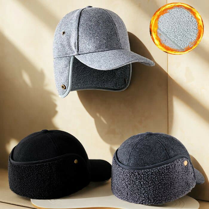 フライトキャップ 耳あて付き 防寒 冬用帽子 裏起毛 あったか ユニセックス 通勤通学 雪かき スノボ スキー&nbsp; 保温帽子 ゴルフ帽子 裏起毛 防寒 冬 野球帽 大きめ ビッグサイズ 頭が大きいサイズ方向け 品番：zhonglan...