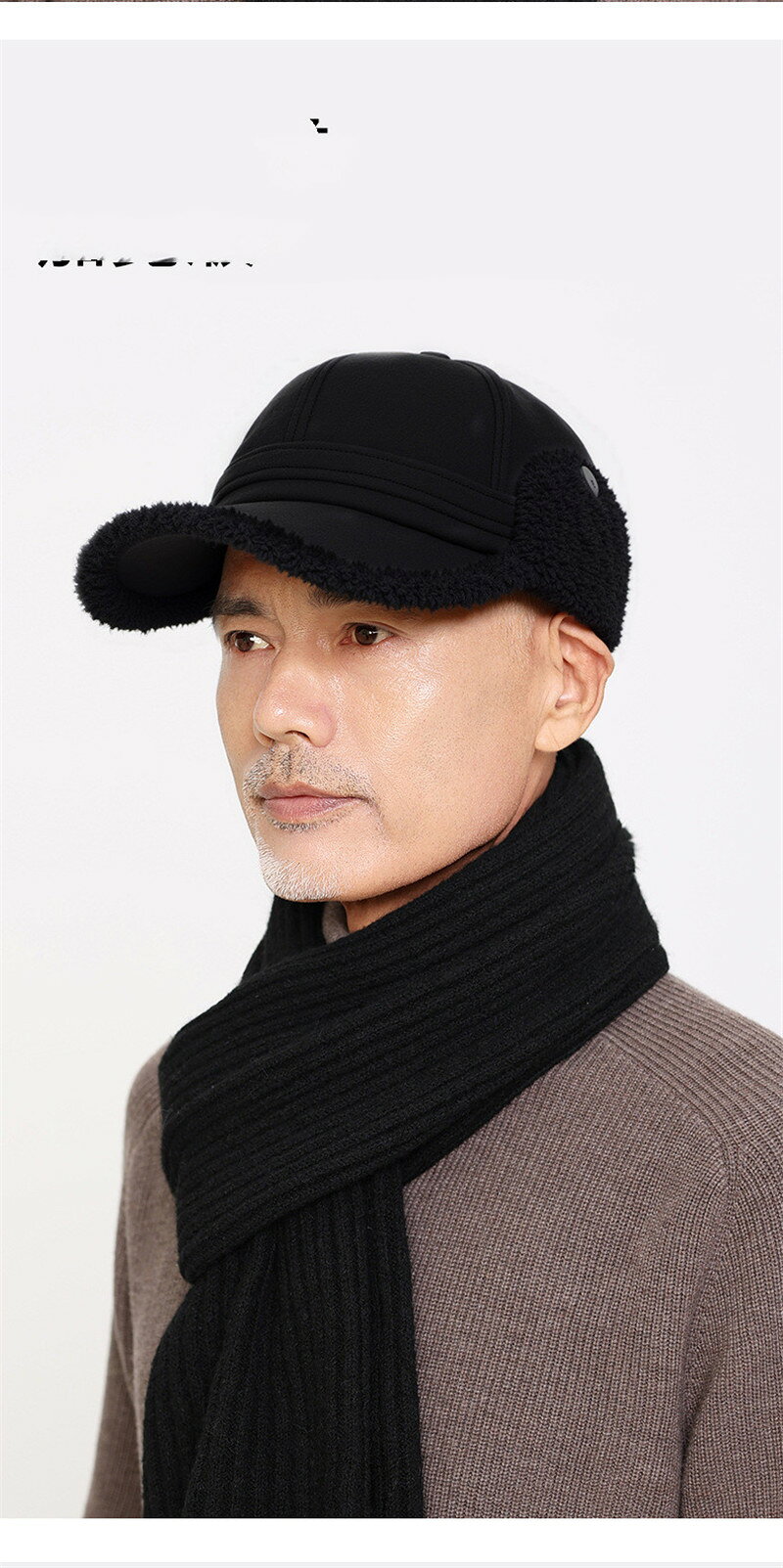 フライトキャップ スエード パイロットキャップ 耳当て 耳当て付き帽子 防寒帽子 ...