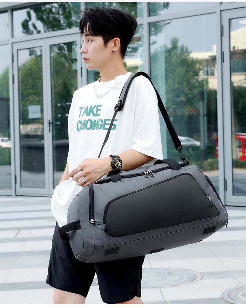Rakuten - ジム バッグ シューズ収納 スポーツバッグ 乾湿分離 大容量 ボストンバッグ 旅行 レディース メンズ 修学旅行 旅行バッグ 旅行カバン 軽量 手提げ ショルダー おしゃれ 撥水 防水 大きめ トラベル 旅行 バッグ スポーツ キャリーオンバッグ シューズ 靴 収納 女性