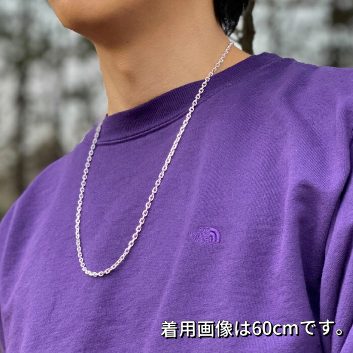 シルバー925 ボックスチェーン ネックレス 60センチ メンズ レディース アクセサリー SV925 Silver925 スターリングシルバー 四角 チェーン...