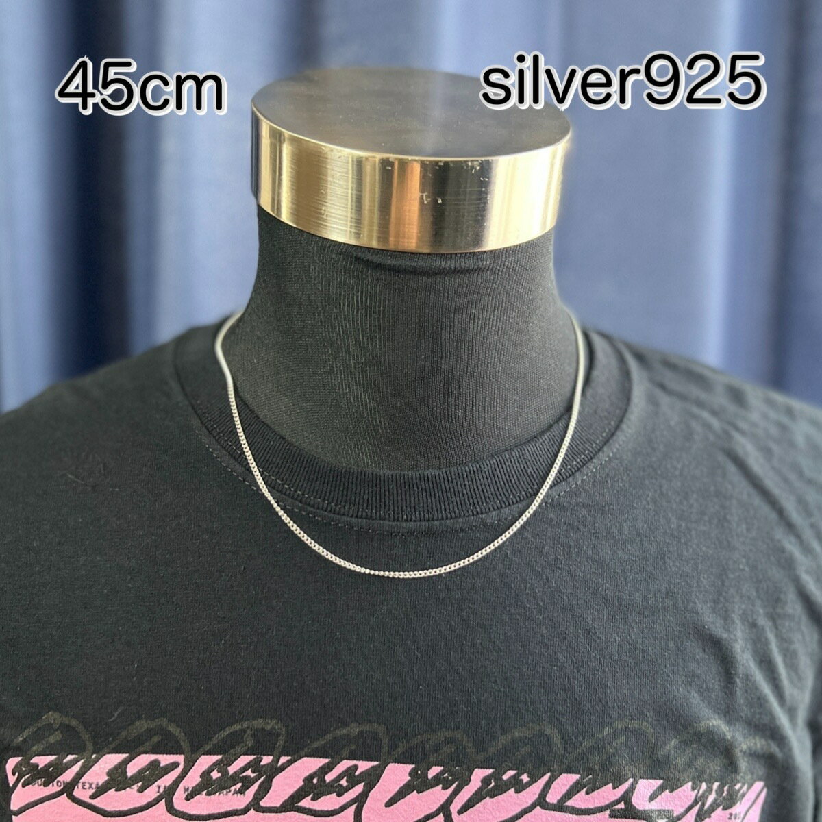 Silver925 厚さ2mm 喜平 シルバーチェーンネックレス 45cm 45センチ シンプル ネックレス ショートネックレス メンズ レディース 兼用 シル...