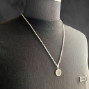 シルバー ロープチェーン コインネックレス 60センチ メンズ レディース ネックレス アクセサリー デザインチェーン 長め 長い ロングネックレス ロングチェ...