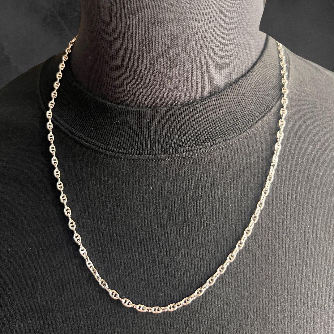 【新商品】60cm アンカーチェーンネックレス メンズ レディース ロングネックレス 船 鎖 トレンド 2023 ワンポイント 錆びにくい シンプル ペア プレ...