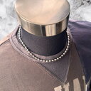 直径5mm ステンレス製 ボールチェーンネックレス 45cm 太め 太い 45センチ シンプルネックレスつけっぱなし 錆びない 短い 短め 細い 細め ショート...