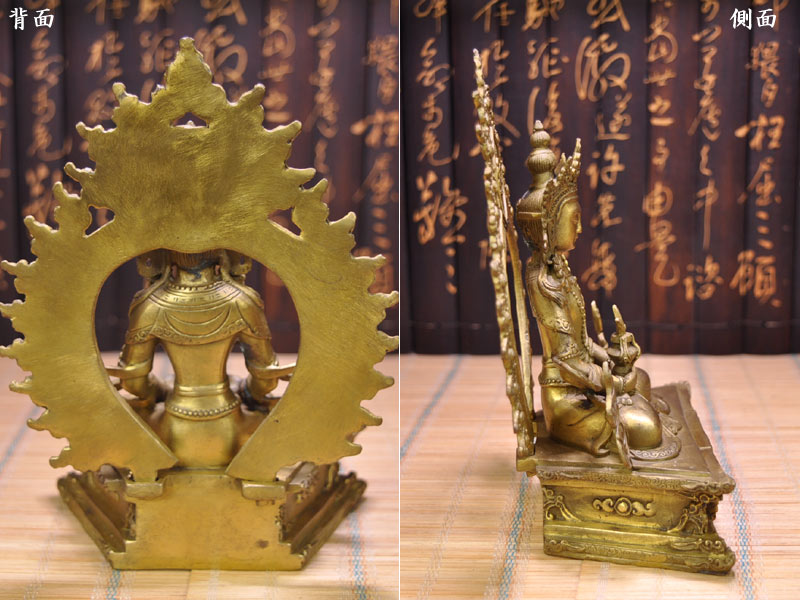 仏像 銅製阿弥陀如来 アミターユス像 3