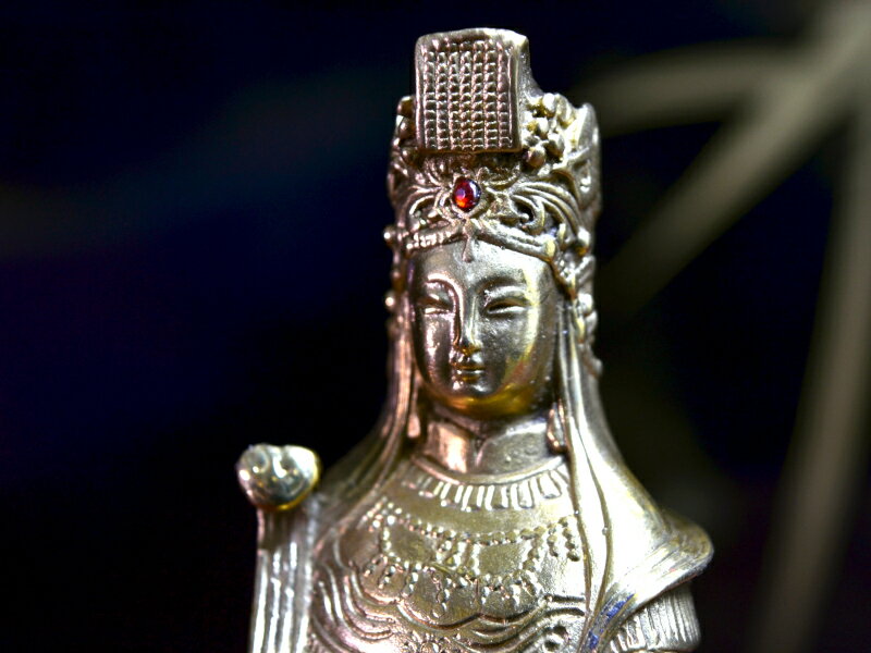 媽祖の置物 風水銅製媽祖（まそ）像