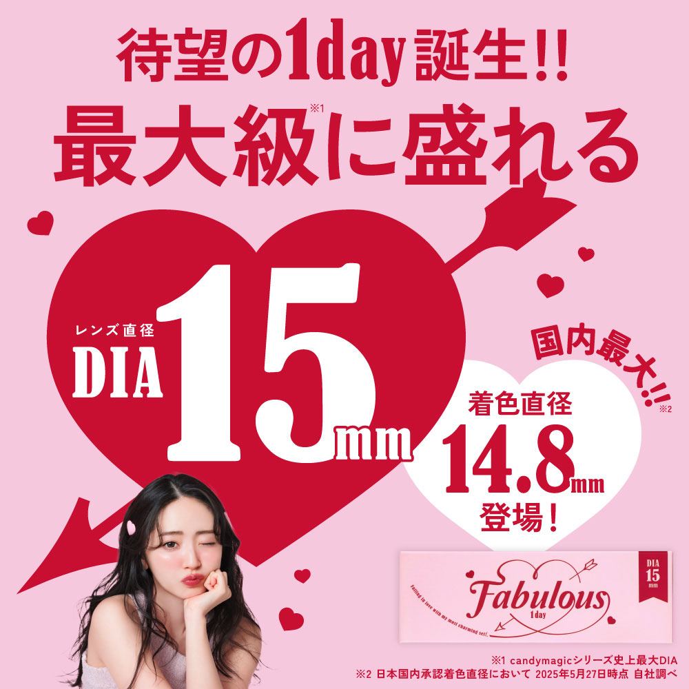 Fabulous 1day 1箱10枚入り 1日使い捨て ファビュラス ワンデー 度あり 度なし 度...