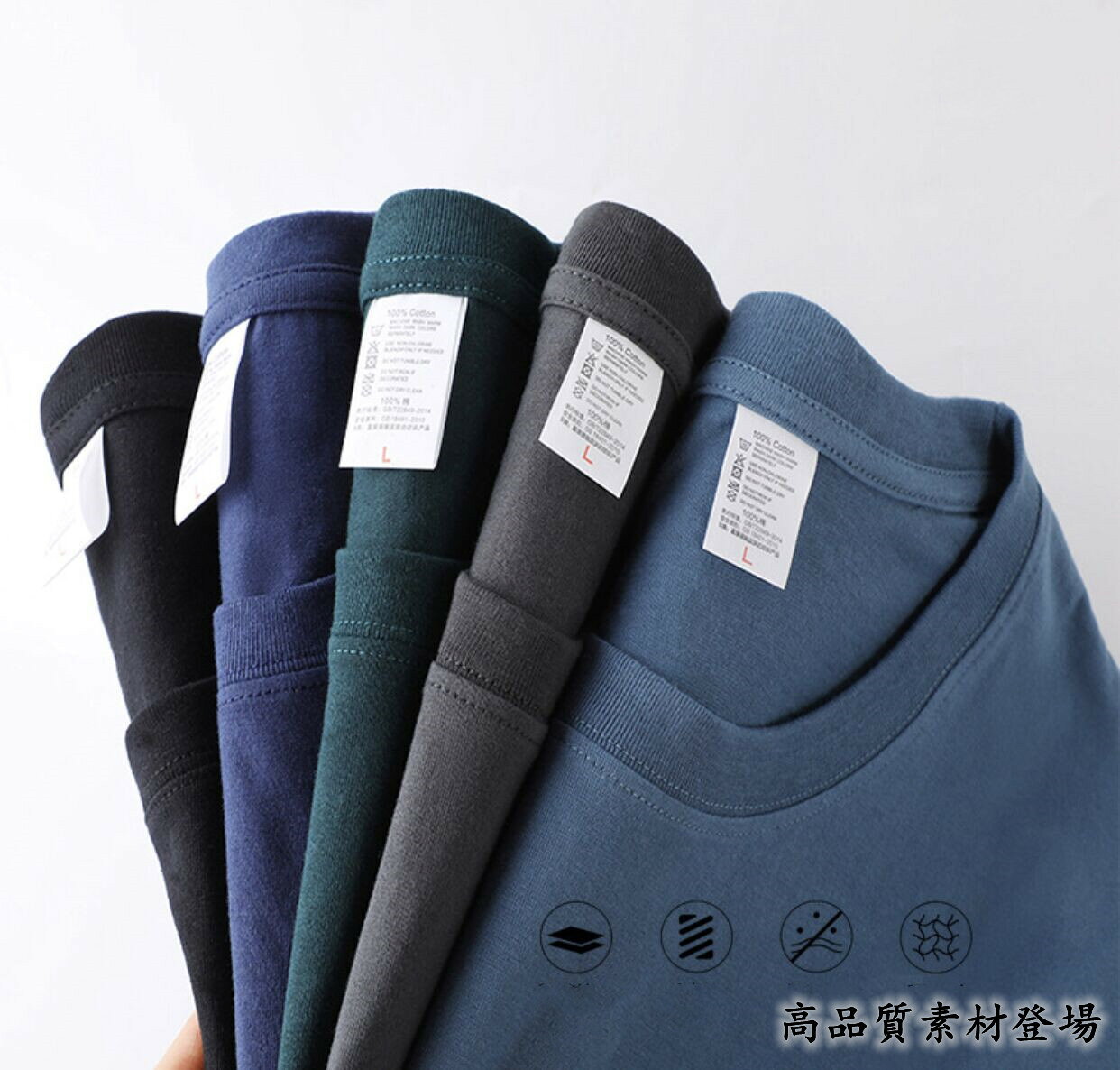 人気 綿100％ 夏服Tシャツ メンズ レディース 男女兼用 ユニセックス 無地 半袖シャツ コットン インナー スポーツ ヨガ キャンプ アウトドア トレーニング ランニング ダイエット ペアルック 6色 ホワイト白/カーキ/ライトブルー/ネイビー紺/グレー/ブラック黒 cttbellissima-10000093 ベリッシマ楽天市場店 サンプル画像2