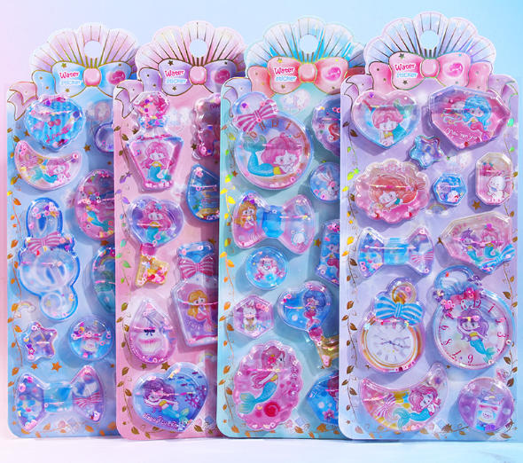 乐天商城 - ステッカー デコ スマホケース キラキラ かわいい 3D 泡シール ランダム発送 ご褒美シール 立体シール デコレーション 手帳 ぷくぷくシール 水筒 ペン カップ DIY ステッカーデコ 可愛い 文房具 プレゼント DIY