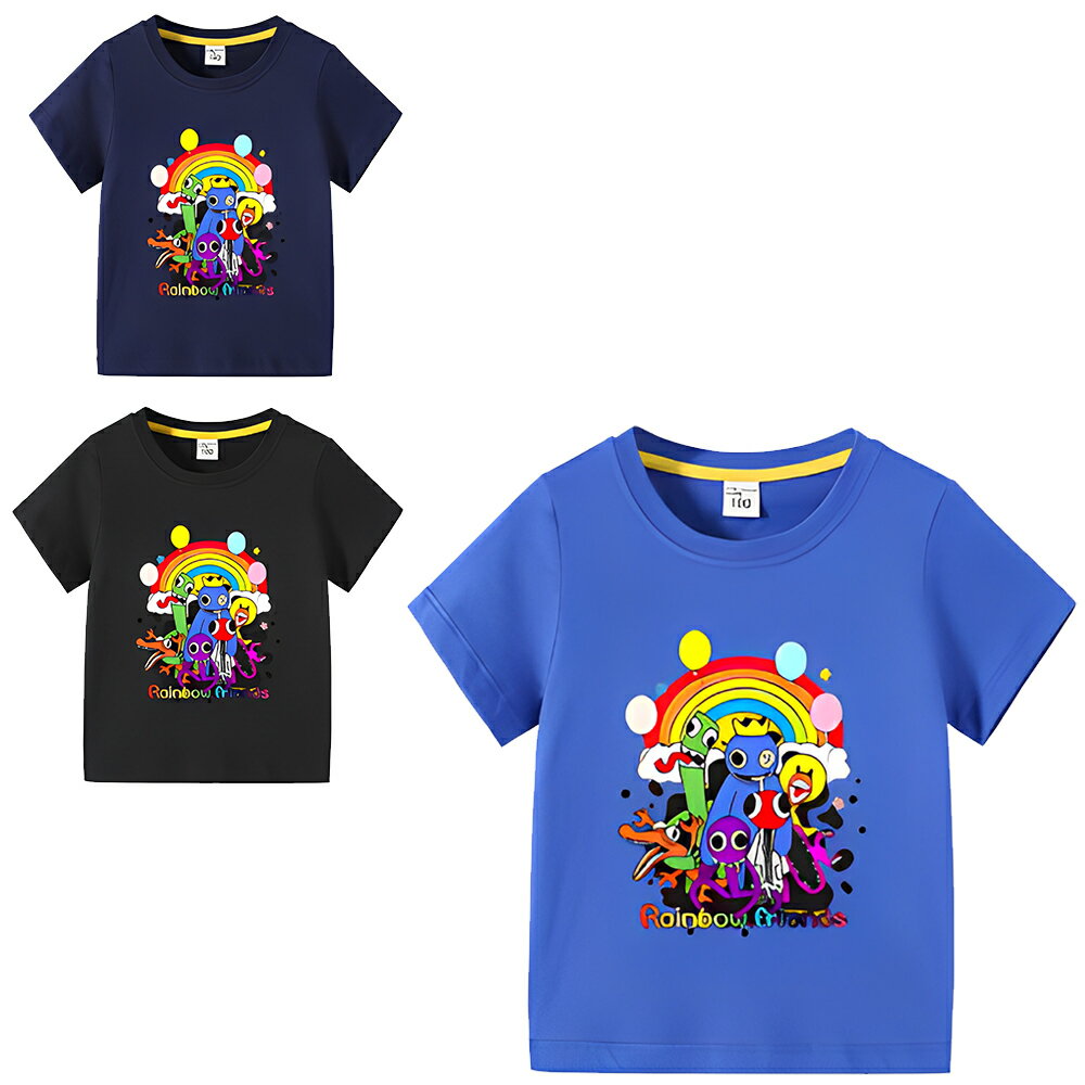 Roblox game rainbowfriends レインボー フレンズ Tシャツ 子供服 キッズ 半袖Tシャツ トップス 女の子 男の子