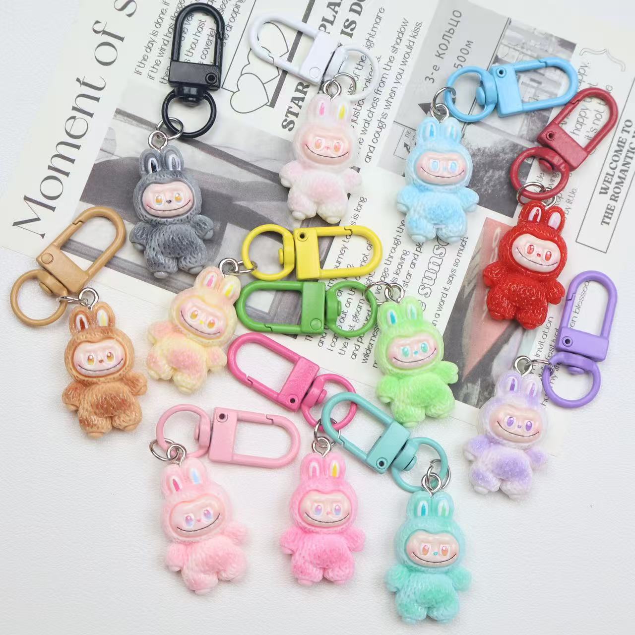 乐天商城 - ラブブ風 キーホルダー 11個セット