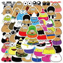【クリックポスト送料無料】pou プー ステッカー シール 50枚 My Pet Alien Pou Plush スーツケース パソコン ヘルメット スケボー ...