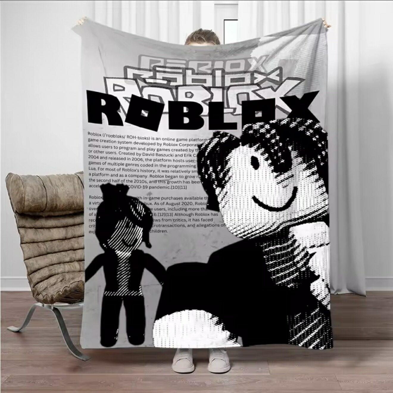 乐天商城 - ROBLOX ロブロックス ブランケット グッズ プレゼント 誕生日 子供 孫 クリスマス 男の子 女の子 冷房対策 旅行 ギフト キャンプ アウトドア