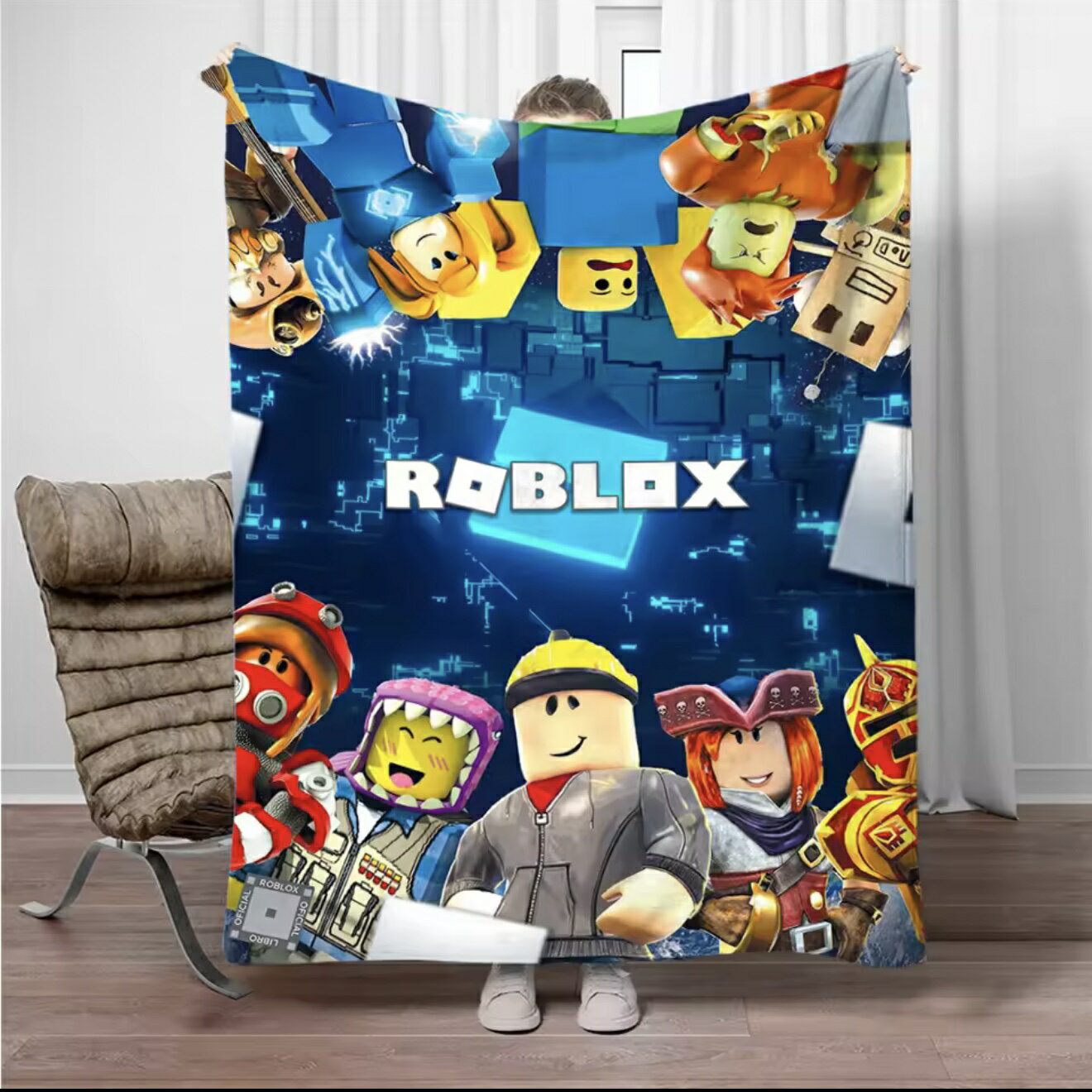 乐天商城 - ROBLOX ロブロックス ブランケット グッズ プレゼント 誕生日 子供 孫 クリスマス 男の子 女の子 冷房対策 旅行 ギフト キャンプ アウトドア