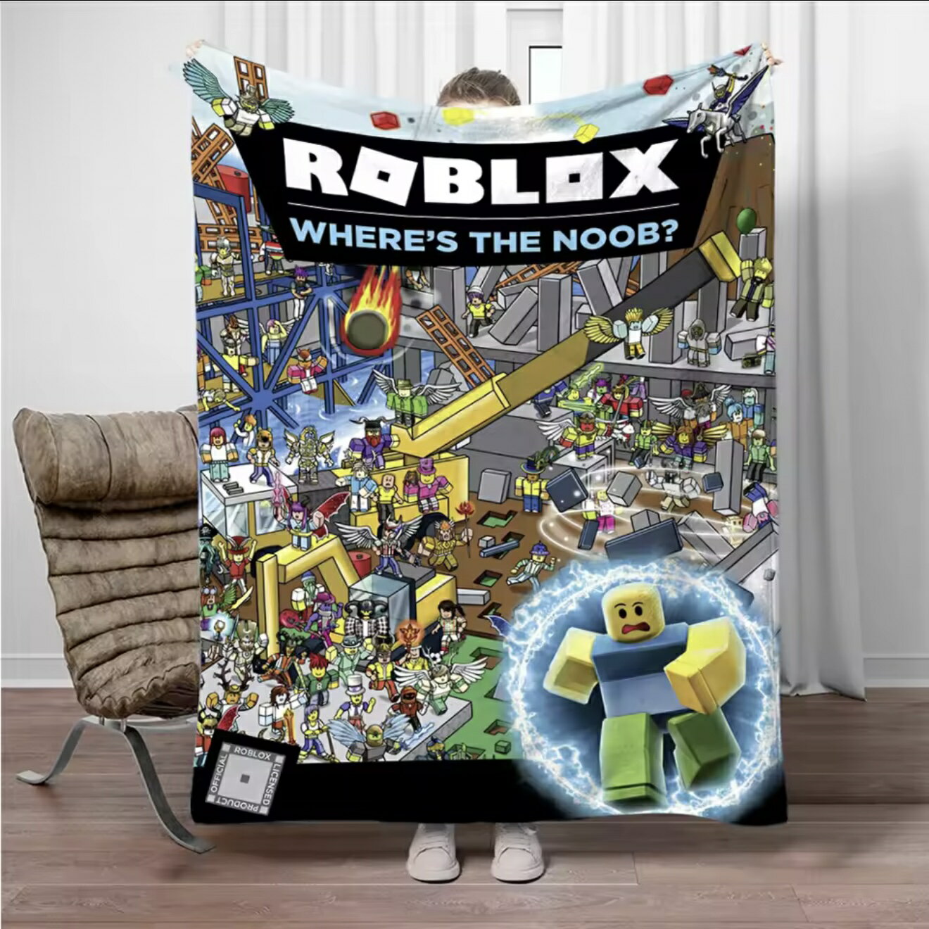 Rakuten - ROBLOX ロブロックス ブランケット グッズ プレゼント 誕生日 子供 孫 クリスマス 男の子 女の子 冷房対策 旅行 ギフト キャンプ アウトドア