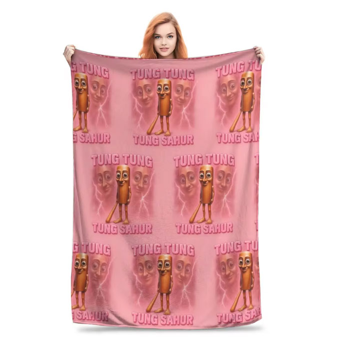 乐天商城 - イタリアンブレインロット トゥントゥントゥンサーフール ブランケット グッズ プレゼント 誕生日 子供 孫 クリスマス 男の子 女の子 Incredibox Sprunki 冷房対策 旅行 ギフト キャンプ アウトドア