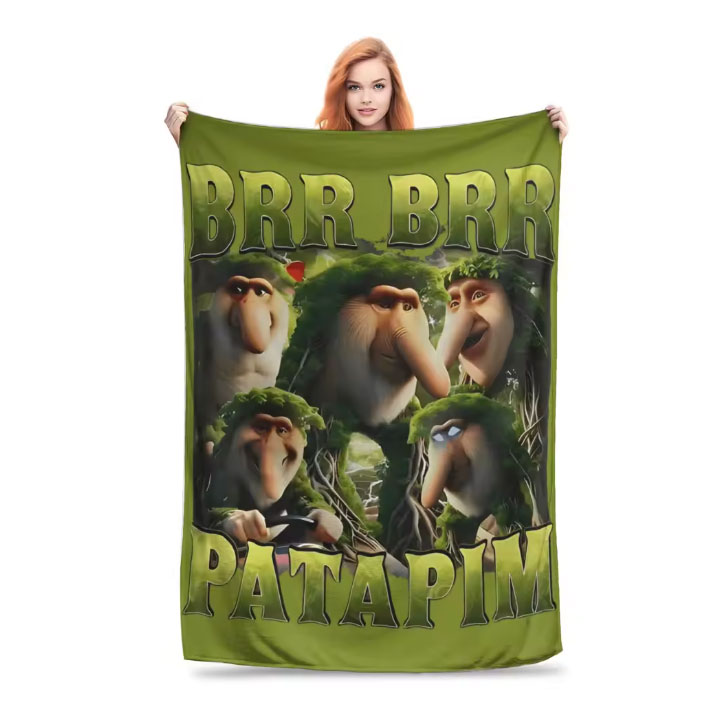 乐天商城 - イタリアンブレインロット ブランケット グッズ プレゼント 誕生日 子供 孫 クリスマス 男の子 女の子 Incredibox Sprunki 冷房対策 旅行 ギフト キャンプ アウトドア