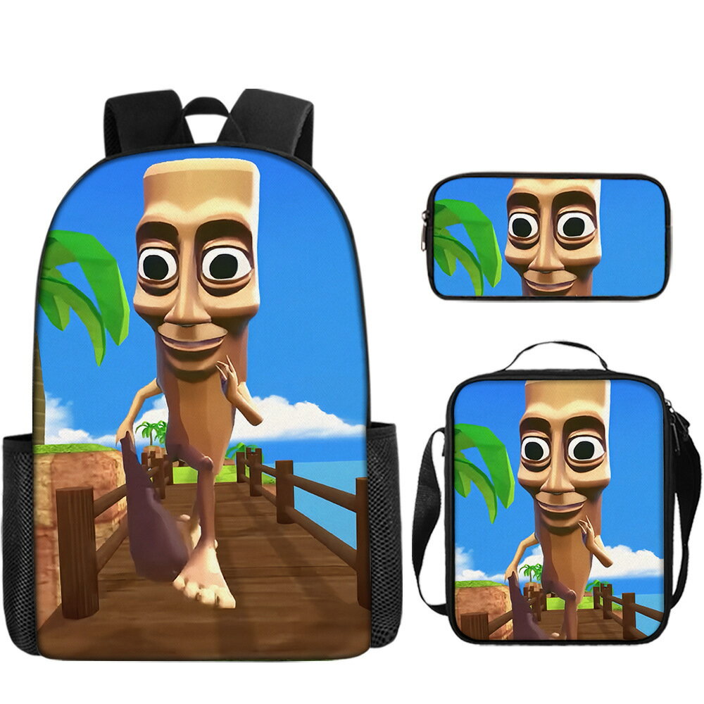 【レビューを書いてプレゼント！】イタリアン ブレインロット Italian brainrot リュック ショルダーバッグ ペンケースの3点セット キッズ 入学祝 通学 子供 男の子 女の子 女子 男子 リュックサック デイパック 通園 習い事 お出かけ 遠足 9