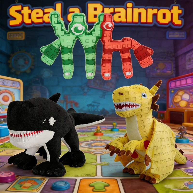 乐天商城 - ブレインロットを盗む Steal a Brainrot イタリアンブレインロット トゥントゥントゥンサーフール ぬいぐるみ おもちゃ グッズ プレゼント 誕生日 子供 孫 クリスマス 男の子 女の子 9