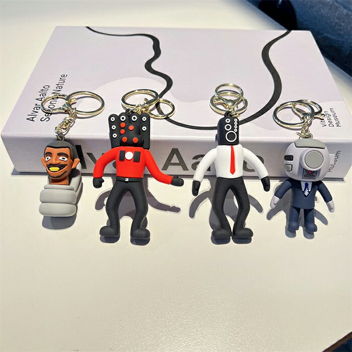 スキビディトイレ Skibidi toilet キーホルダー ストラップ ミニサイズ 軽い 携帯式 子供 大人