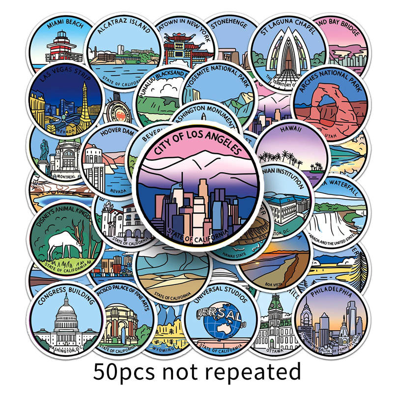 乐天商城 - 50枚 ハワイステッカー シール 装飾ステッカー 手作りステッカー 丸いステッカー