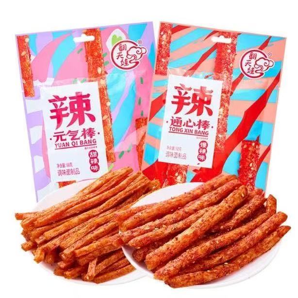 中式甜品 - 辣条ラーティアオ 68g 2種 中華菓子 ピリ辛スナック菓子 食べ比べ SNS 超話題