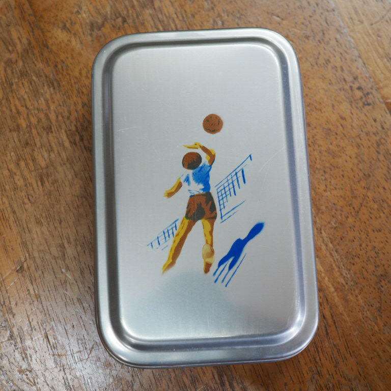 ホクセイアルミ弁当箱 中角 バレーボール東洋の魔女　どかべん