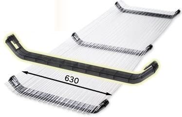 雪おろしワイド63P　組み立て式の雪とよです　別売りのポリ波板と組み合わせてお使いください　10本1組の販売です　屋根雪処理に、奥まったところからの排雪にどうぞ