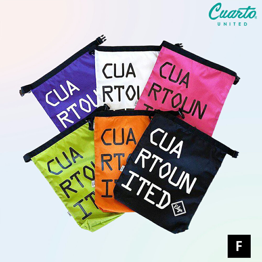 ドライバッグ シューズケース 軽量 大容量 ビッグロゴ クアルトユナイテッド 防水バッグ 靴入れ アウト..