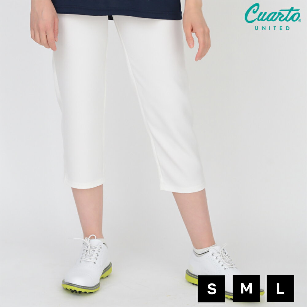 サブリナパンツ ハイビスカス刺繍 クアルトユナイテッド ゴルフウェア レディース 21SS