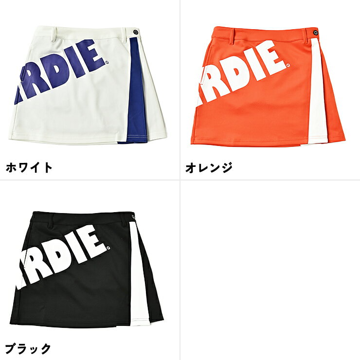 サイドプリーツスカート ポンチカットソー BIRDIEロゴ レディース クアルトユナイテッド ゴルフウェア アウトレット 22FW