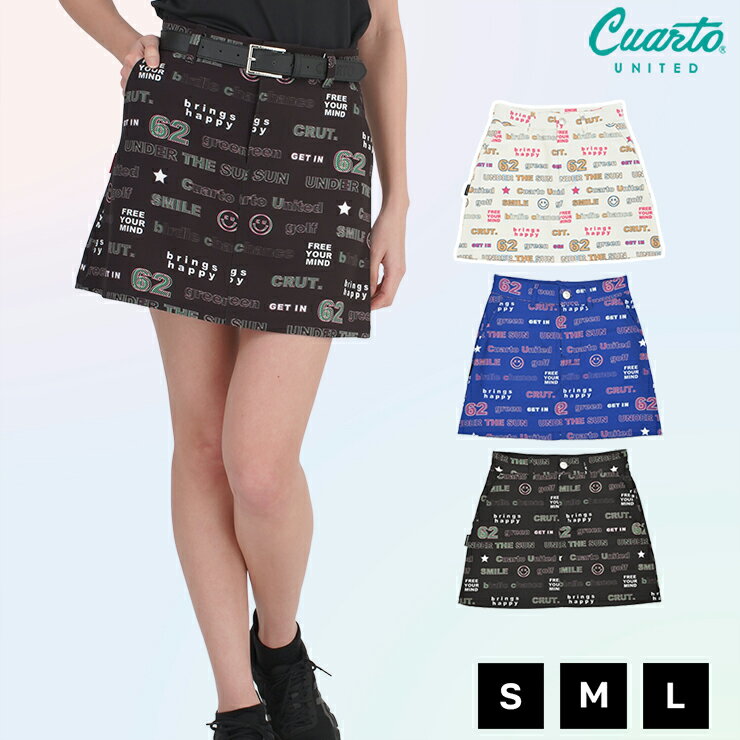 Neon Light Print A-Line Skirt for Women - Cuarto United Golf Wear Outlet 22SS