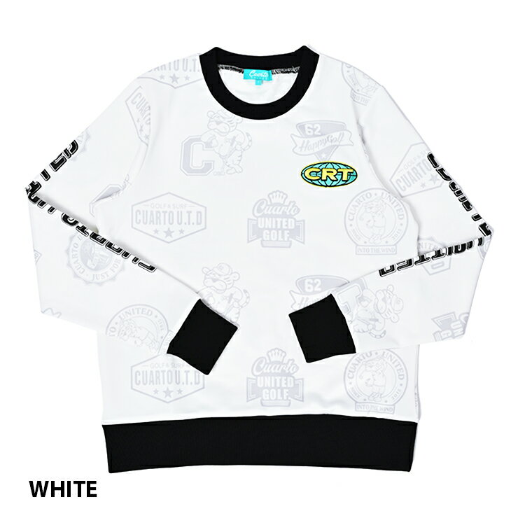 スウェット トレーナー アメカジテイスト アームロゴ レディース クアルトユナイテッド ゴルフウェア アウトレット 22FW