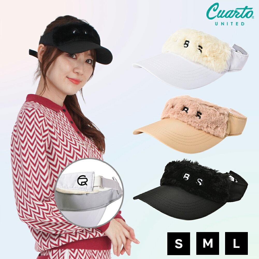 サンバイザー フロントファー 刺繍 CUBSロゴ クアルトユナイテッド ゴルフグッズ 帽子 アウトレット 22BASIC