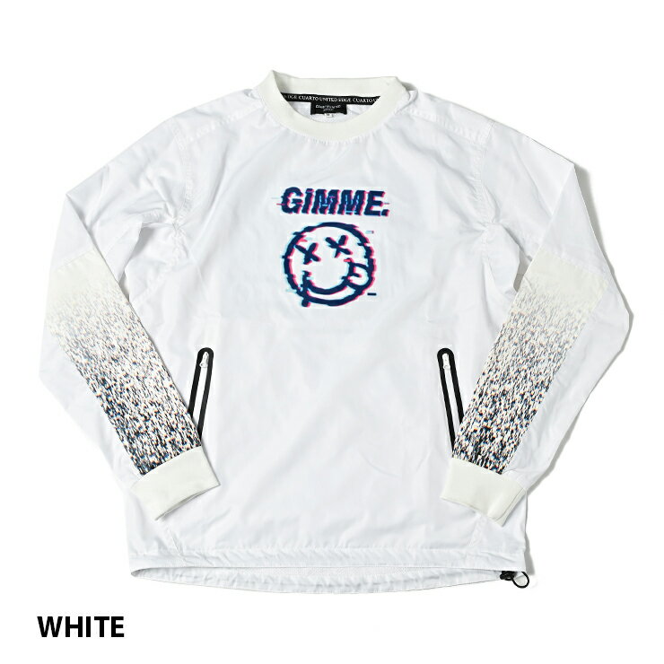 スニードジャック プルオーバー 裏地メッシュ バックプリント スマイルロゴ メンズ クアルトユナイテッド ゴルフウェア アウトレット 22FW