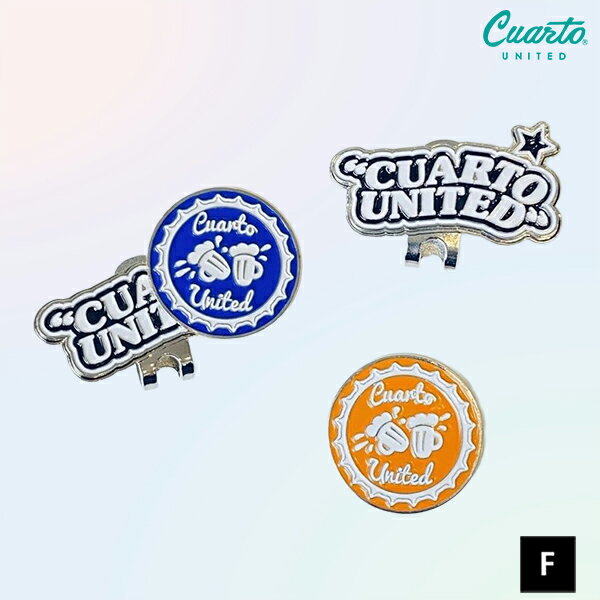 ゴルフマーカー マグネット式 ハットクリップ BEER クアルトユナイテッド ゴルフグッズ 20SS