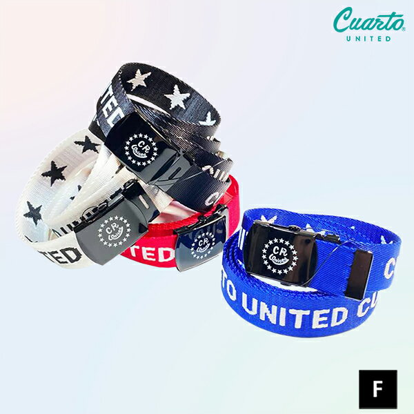 ガチャベルト GIベルト リバーシブル 星柄&ロゴ クアルトユナイテッド ゴルフウェア 20FW