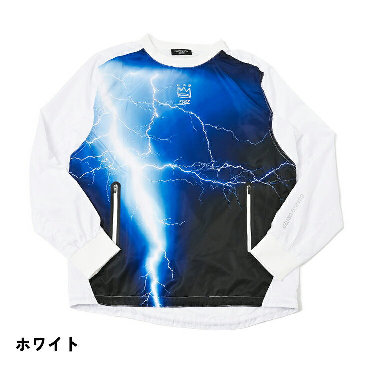 スニードジャック プルオーバー 裏地メッシュ バックプリント 雷モチーフ メンズ クアルトユナイテッド ゴルフウェア アウトレット 21FW