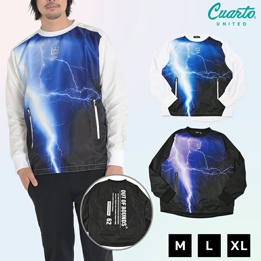 スニードジャック プルオーバー 裏地メッシュ バックプリント 雷モチーフ メンズ クアルトユナイテッド..