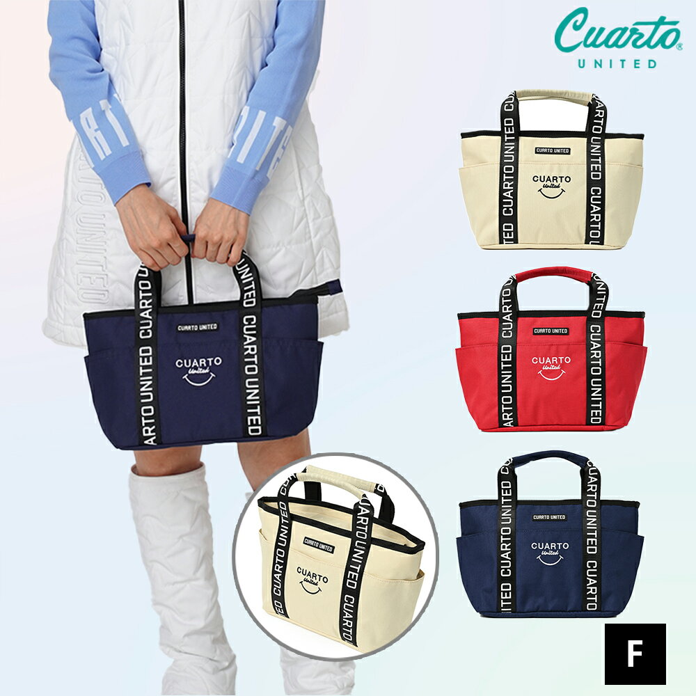 カートバッグ ゴルフバッグ ポリキャンバス スマイルモチーフ クアルトユナイテッド ゴルフグッズ 23FW