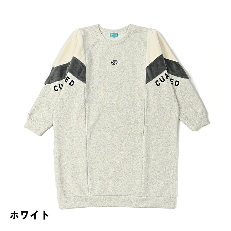 ワンピース 裏起毛 ファー切替 サイドポケット 袖ロゴ レディース クアルトユナイテッド ゴルフウェア 25FW 新作