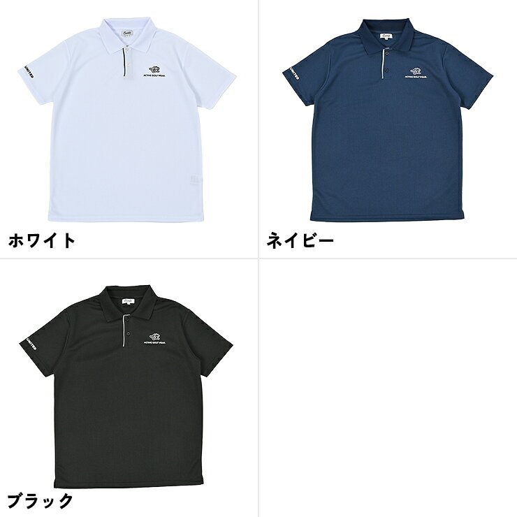 ポロシャツ 半袖 鹿の子 刺繍ロゴ STANDARD メンズ クアルトユナイテッド ゴルフウェア 25SS【公式限定】