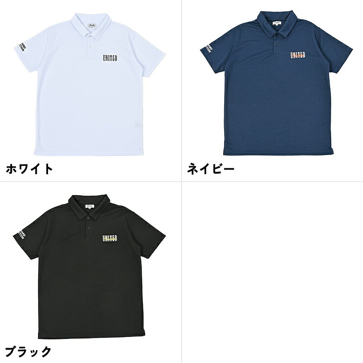 ポロシャツ 半袖 台襟 刺繍ロゴ STANDARD メンズ クアルトユナイテッド ゴルフウェア 25SS【公式限定】