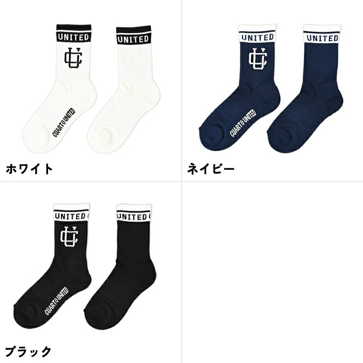 ラインクルーソックス モノグラムロゴ レディース クアルトユナイテッド ゴルフウェア 26SS 新作