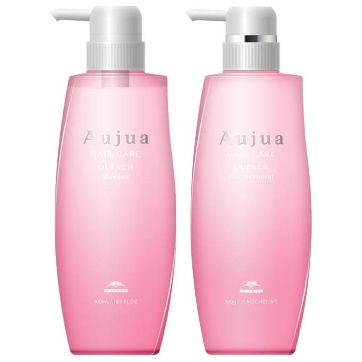 【セット商品】ミルボン オージュア クエンチ シャンプー 500mlトリートメント500gポンプタイプAujyua QUセット化粧箱入り