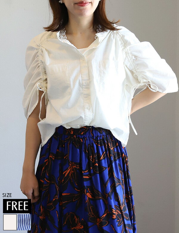 ブラウスレディーストップスシャツギ...