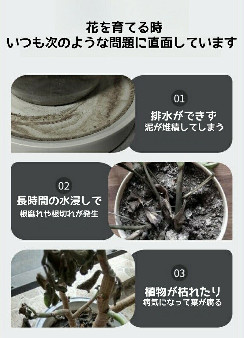 プランタースタンド フラワースタンド 隠しキャスター付き 貯水付き ベランダ 花台 室内 屋外 ガーデニング フラワー おしゃれ フラワースタンド 鉢置き 植木鉢 園芸 花台 鉢置き キャスター台 円形 花台 キューブ 360°回転 プランター 台車 移動便利 2