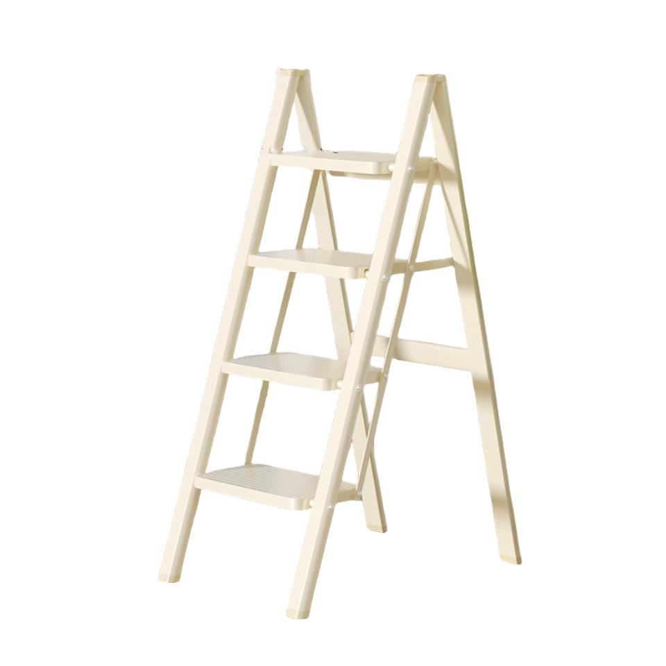 脚立 4段 手すり付 スタイリッシュ シルバー はしご 作業 室内 家庭用