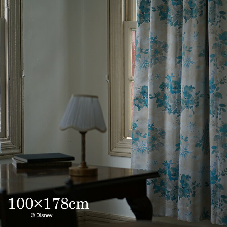 [P5倍 4/5 23:59迄] 遮光カーテン FROZEN/アイスブルーム 100×178cm 1枚入Disney11□アナと雪の女王 アナ エルサ アナ雪 おしゃれ ディズニー Disney 日本製 遮光カーテン 洗える 形状記憶 リビング 子供部屋 既製カーテン スミノエ スミノエ Disneyzone